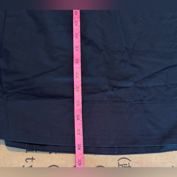 Old Navy Mini Swing Shirt Dress in Black 100% Cotton Large Tall - Picture 11 of 12